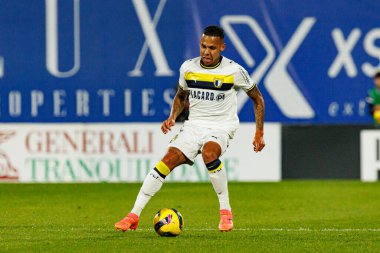 Gustavo Garcia, GD Estoril Praia ve FC Famalicao takımları arasında Estadio Antonio Coimbra da Mota (Maciej Rogowski / Ball Raw Images) maçında görüldü.)
