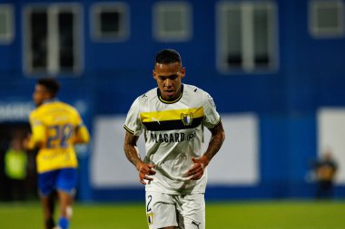 Gustavo Garcia, GD Estoril Praia ve FC Famalicao takımları arasında Estadio Antonio Coimbra da Mota (Maciej Rogowski / Ball Raw Images) maçında görüldü.)