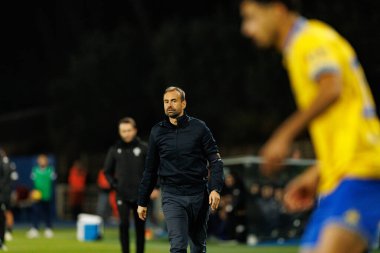 Hugo Oliveira, GD Estoril Praia ve FC Famalicao takımları arasında Estadio Antonio Coimbra da Mota (Maciej Rogowski / Ball Raw Images) maçında görüldü.)