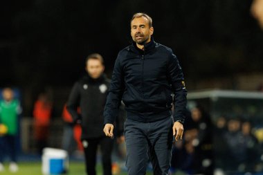 Hugo Oliveira, GD Estoril Praia ve FC Famalicao takımları arasında Estadio Antonio Coimbra da Mota (Maciej Rogowski / Ball Raw Images) maçında görüldü.)