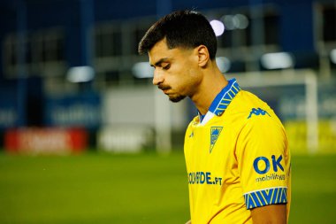 Andre Lacximicant, Taca De Portugal maçında GD Estoril Praia ve FC Famalicao takımları arasında Estadio Antonio Coimbra da Mota 'da (Maciej Rogowski / Ball Raw Images)