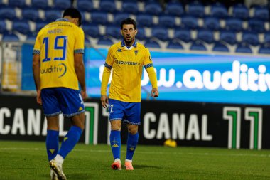 Pizzi, GD Estoril Praia ve FC Famalicao takımları arasında Estadio Antonio Coimbra da Mota (Maciej Rogowski / Ball Raw Images) maçında görüldü.)