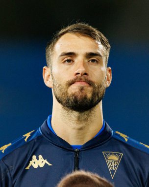 Ferro, GD Estoril Praia ve FC Famalicao takımları arasında Estadio Antonio Coimbra da Mota (Maciej Rogowski / Ball Raw Images) maçında görüldü.)