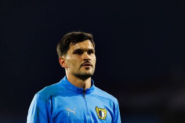 Ivan Zlobin, GD Estoril Praia ve FC Famalicao takımları arasında Estadio Antonio Coimbra da Mota (Maciej Rogowski / Ball Raw Images) maçında görüldü.)