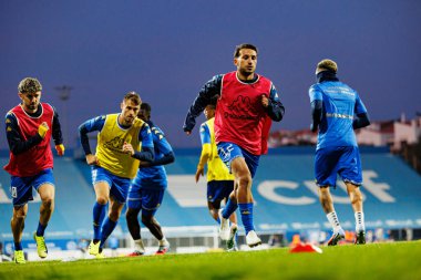 Joao Carvalho, Taca De Portugal maçında Estoril Praia ve FC Famalicao takımları arasında Estadio Antonio Coimbra da Mota 'da (Maciej Rogowski / Ball Raw Images)