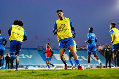 Andre Lacximicant, Taca De Portugal maçında GD Estoril Praia ve FC Famalicao takımları arasında Estadio Antonio Coimbra da Mota 'da (Maciej Rogowski / Ball Raw Images)
