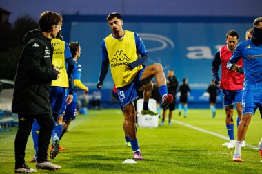 Andre Lacximicant, Taca De Portugal maçında GD Estoril Praia ve FC Famalicao takımları arasında Estadio Antonio Coimbra da Mota 'da (Maciej Rogowski / Ball Raw Images)
