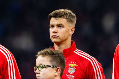 Georgiy Sudakov, AFC Ajax ve SL Benfica (Maciej Rogowski / Ball Raw Images) arasında Şampiyonlar Ligi faz oyununda görüldü)