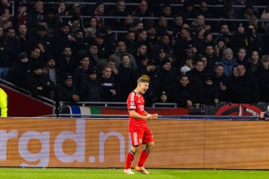 Samuel Dahl, AFC Ajax ve SL Benfica (Maciej Rogowski / Ball Raw Images) arasındaki Şampiyonlar Ligi faz maçında görüldü)