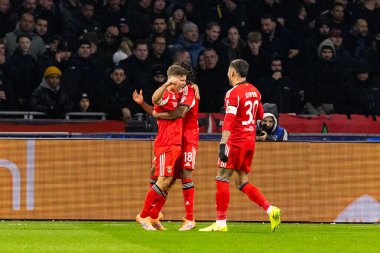 Samuel Dahl, AFC Ajax ve SL Benfica (Maciej Rogowski / Ball Raw Images) arasındaki Şampiyonlar Ligi faz maçında görüldü)