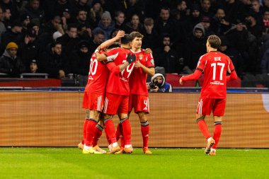 Samuel Dahl, AFC Ajax ve SL Benfica (Maciej Rogowski / Ball Raw Images) arasındaki Şampiyonlar Ligi faz maçında görüldü)