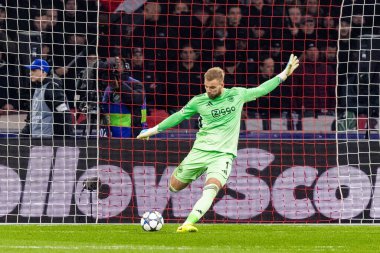 Vitezslav Jaros, AFC Ajax ve SL Benfica (Maciej Rogowski / Ball Raw Images) arasındaki Şampiyonlar Ligi faz oyununda görüldü)