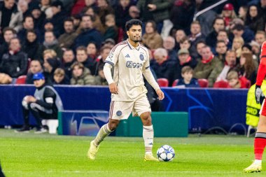 Owen Wijndal, AFC Ajax ve SL Benfica (Maciej Rogowski / Ball Raw Images) arasında Şampiyonlar Ligi faz oyunu sırasında görüldü)