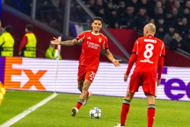 Richard Rios, AFC Ajax ve SL Benfica (Maciej Rogowski / Ball Raw Images) arasında Şampiyonlar Ligi faz oyunu sırasında görüldü)