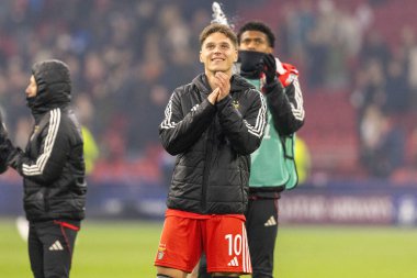 Georgiy Sudakov, AFC Ajax ve SL Benfica (Maciej Rogowski / Ball Raw Images) arasında Şampiyonlar Ligi faz oyununda görüldü)