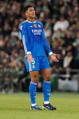 Elche, İspanya - 11 23 23 2025: Jude Bellingham, Elche CF ve Real Madrid FC takımları arasında oynanan LaLiga EA Spor maçı sırasında görüldü  