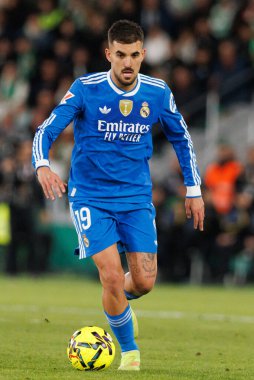 Elche, İspanya - 11 23 23 2025: Dani Ceballos LaLiga EA Spor karşılaşmasında Elche CF ve Real Madrid FC takımları arasında görüldü 