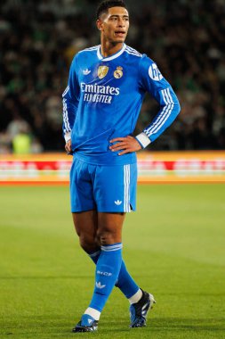 Elche, İspanya - 11 23 23 2025: Jude Bellingham, Elche CF ve Real Madrid FC takımları arasında oynanan LaLiga EA Spor maçı sırasında görüldü 