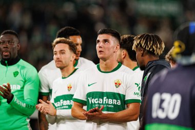 Elche, İspanya - 11 23 23 2025: Martim Neto, Elche CF ve Real Madrid FC takımları arasında oynanan LaLiga EA Spor maçında görüldü 