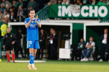 Elche, İspanya - 11 23 23 2025: Alvaro Carreras, Elche CF ve Real Madrid FC takımları arasında oynanan LaLiga EA Spor maçı sırasında görüldü  