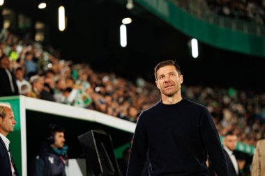 Elche, İspanya - 11 23 23 2025: Xabi Alonso LaLiga EA Spor karşılaşmasında Elche CF ve Real Madrid FC takımları arasında görüldü 
