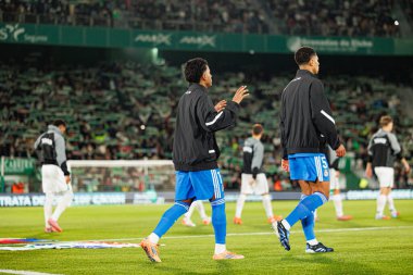 Elche, İspanya - 11 23 23 2025: Rodrygo Elche CF ve Real Madrid FC takımları arasında oynanan LaLiga EA SPORTS maçı sırasında görüldü. 