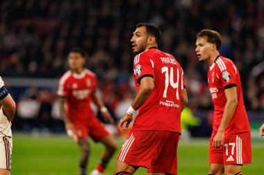 Vangelis Pavlidis, AFC Ajax ve SL Benfica (Maciej Rogowski / Ball Raw Images) arasındaki Şampiyonlar Ligi faz oyununda görüldü)