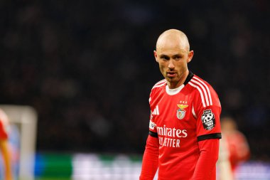 Fredrik Aursnes, AFC Ajax ve SL Benfica (Maciej Rogowski / Ball Raw Images) arasında Şampiyonlar Ligi faz oyunu sırasında görüldü)