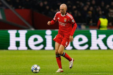 Fredrik Aursnes, AFC Ajax ve SL Benfica (Maciej Rogowski / Ball Raw Images) arasında Şampiyonlar Ligi faz oyunu sırasında görüldü)