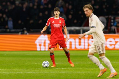 Antonio Silva, AFC Ajax ve SL Benfica (Maciej Rogowski / Ball Raw Images) arasındaki Şampiyonlar Ligi faz maçında görüldü)