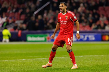 Vangelis Pavlidis, AFC Ajax ve SL Benfica (Maciej Rogowski / Ball Raw Images) arasındaki Şampiyonlar Ligi faz oyununda görüldü)