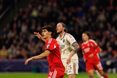 Antonio Silva, AFC Ajax ve SL Benfica (Maciej Rogowski / Ball Raw Images) arasındaki Şampiyonlar Ligi faz maçında görüldü)