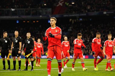 Enzo Barrenechea, AFC Ajax ve SL Benfica (Maciej Rogowski / Ball Raw Images) arasındaki Şampiyonlar Ligi faz oyununda görüldü)