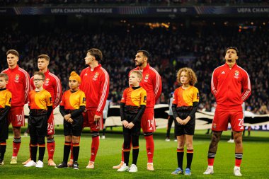 Benfica oyuncuları AFC Ajax ve SL Benfica (Maciej Rogowski / Ball Raw Images) arasında Şampiyonlar Ligi faz oyunu sırasında görüldü)