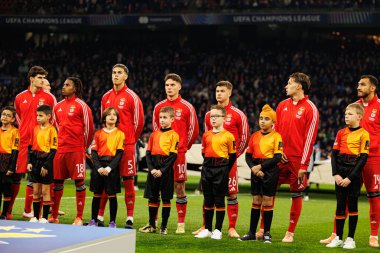 Benfica oyuncuları AFC Ajax ve SL Benfica (Maciej Rogowski / Ball Raw Images) arasında Şampiyonlar Ligi faz oyunu sırasında görüldü)