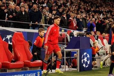 Georgiy Sudakov, AFC Ajax ve SL Benfica (Maciej Rogowski / Ball Raw Images) arasında Şampiyonlar Ligi faz oyununda görüldü)