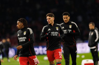 Georgiy Sudakov, AFC Ajax ve SL Benfica (Maciej Rogowski / Ball Raw Images) arasında Şampiyonlar Ligi faz oyununda görüldü)