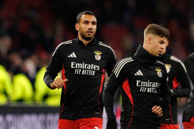 Vangelis Pavlidis, AFC Ajax ve SL Benfica (Maciej Rogowski / Ball Raw Images) arasındaki Şampiyonlar Ligi faz oyununda görüldü)