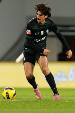   Francisco Trincao, Liga Portekiz maçı sırasında Estadio Jose Alvalade 'de Sporting CP ve CF Estrela Amadora (Maciej Rogowski / Ball Raw Images) takımları arasında görüldü.)