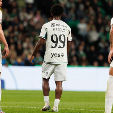 Abraham Marcus, Liga Portekiz maçı sırasında Estadio Jose Alvalade 'de Sporting CP ve CF Estrela Amadora takımları arasında görüldü (Maciej Rogowski / Ball Raw Images)
