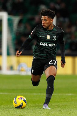  Alisson Santos, Liga Portekiz maçı sırasında Estadio Jose Alvalade 'de (Maciej Rogowski / Ball Raw Images) Sporting CP ve CF Estrela Amadora takımları arasında görüldü.)