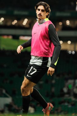   Francisco Trincao, Liga Portekiz maçı sırasında Estadio Jose Alvalade 'de Sporting CP ve CF Estrela Amadora (Maciej Rogowski / Ball Raw Images) takımları arasında görüldü.)