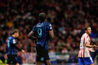 Marcus Thuram, Atletico de Madrid ile Internazionale Milano (Maciej Rogowski / Ball Raw Images) arasındaki Şampiyonlar Ligi faz maçında görüldü.)