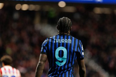 Marcus Thuram seen during Champions League league phase game between Atletico de Madrid and Internazionale Milano  (Maciej Rogowski/Ball Raw Images)