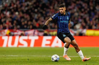 Luis Henrique, Atletico de Madrid ile Internazionale Milano (Maciej Rogowski / Ball Raw Images) arasındaki Şampiyonlar Ligi faz maçında görüldü.)