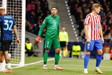 Juan Musso, Atletico de Madrid ile Internazionale Milano (Maciej Rogowski / Ball Raw Images) arasındaki Şampiyonlar Ligi faz maçında görüldü.)