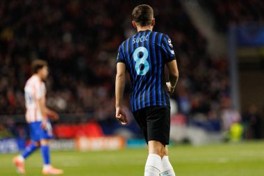 Petar Sucic seen during Champions League league phase game between Atletico de Madrid and Internazionale Milano  (Maciej Rogowski/Ball Raw Images)