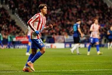 Giuliano Simeone seen during Champions League league phase game between Atletico de Madrid and Internazionale Milano  (Maciej Rogowski/Ball Raw Images)
