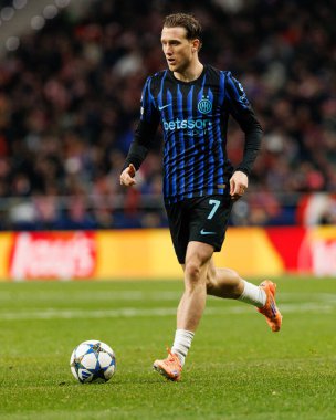 Atletico de Madrid ile Internazionale Milano (Maciej Rogowski / Ball Raw Images) arasındaki Şampiyonlar Ligi faz maçında Piotr Zielinski görüldü)