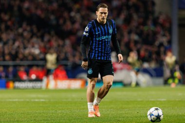 Piotr Zielinski seen during Champions League league phase game between Atletico de Madrid and Internazionale Milano  (Maciej Rogowski/Ball Raw Images)